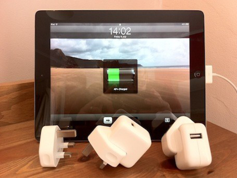 Hình minh họa sạc pin iPad